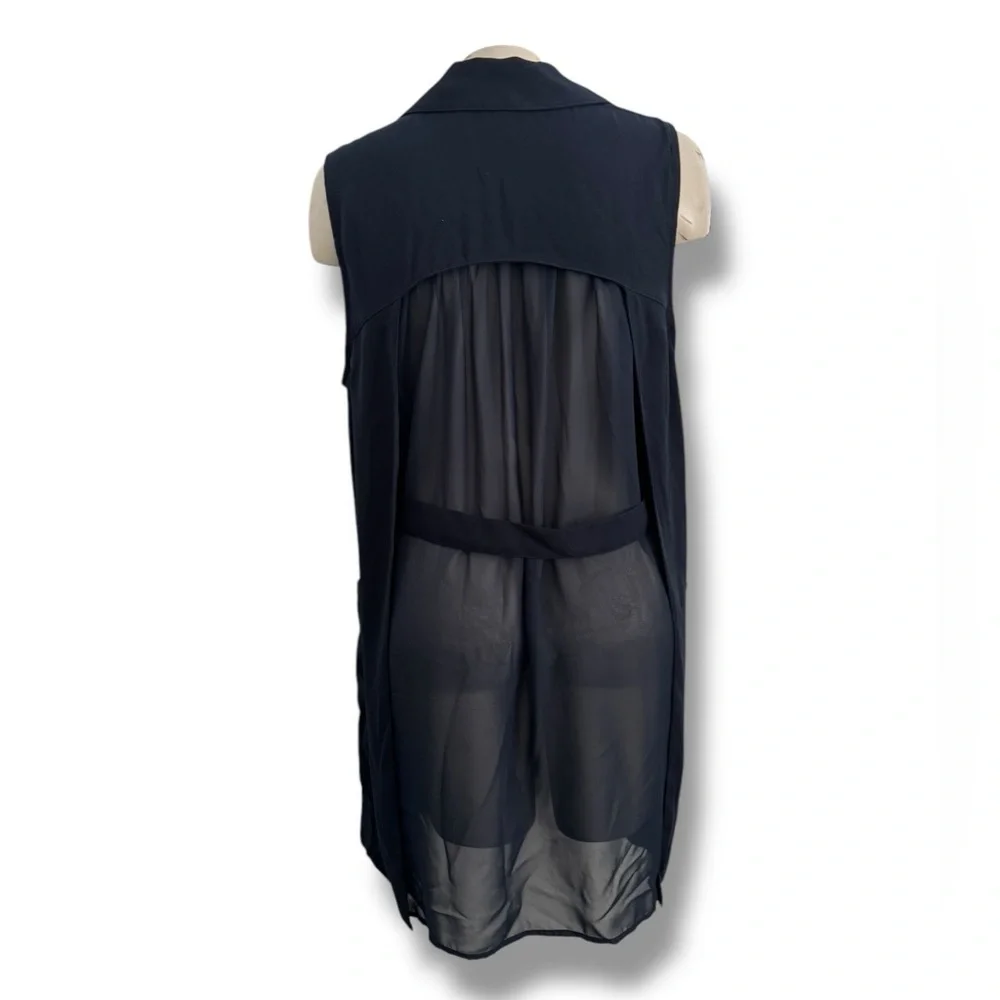 VALETTE Navy Sleeveless Vest SZ S - Picture 3 of 3